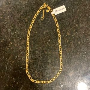 NWT Madewell Chain-Link Gold Necklace